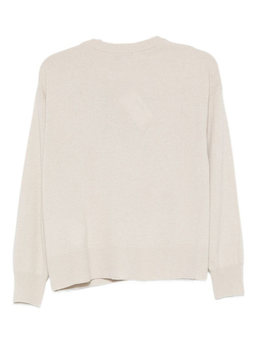 Woolrich Beige Relaxed Fit Sweater With Ribbed Details