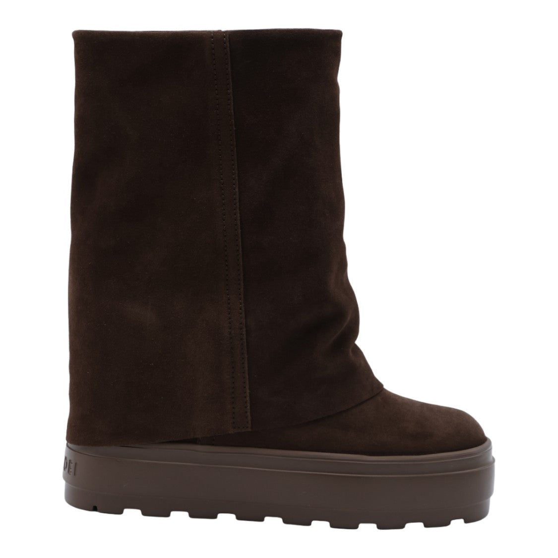 Casadei Mid-Calf Chunky Platform Boots With Suede-Like Finish