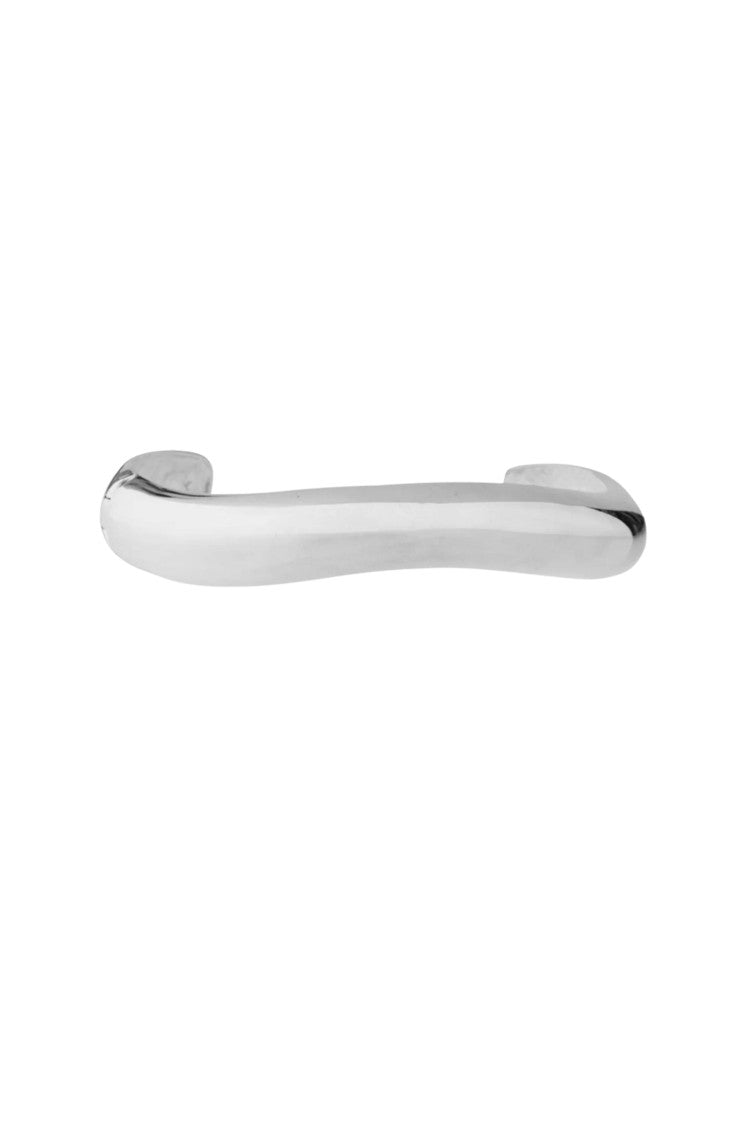 Federica Tosi Silver Choker Wave 925 Silver Plated Brass Metal Necklace