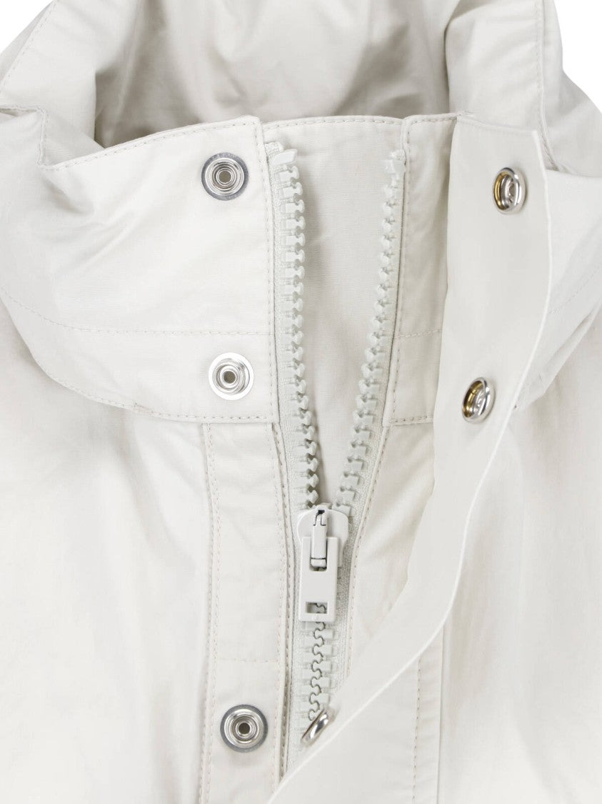 Lemaire Gray Short Ventile Cotton Parka Jacket