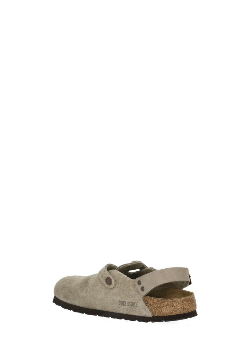 Birkenstock Beige Tokio Ii Suede Sabot