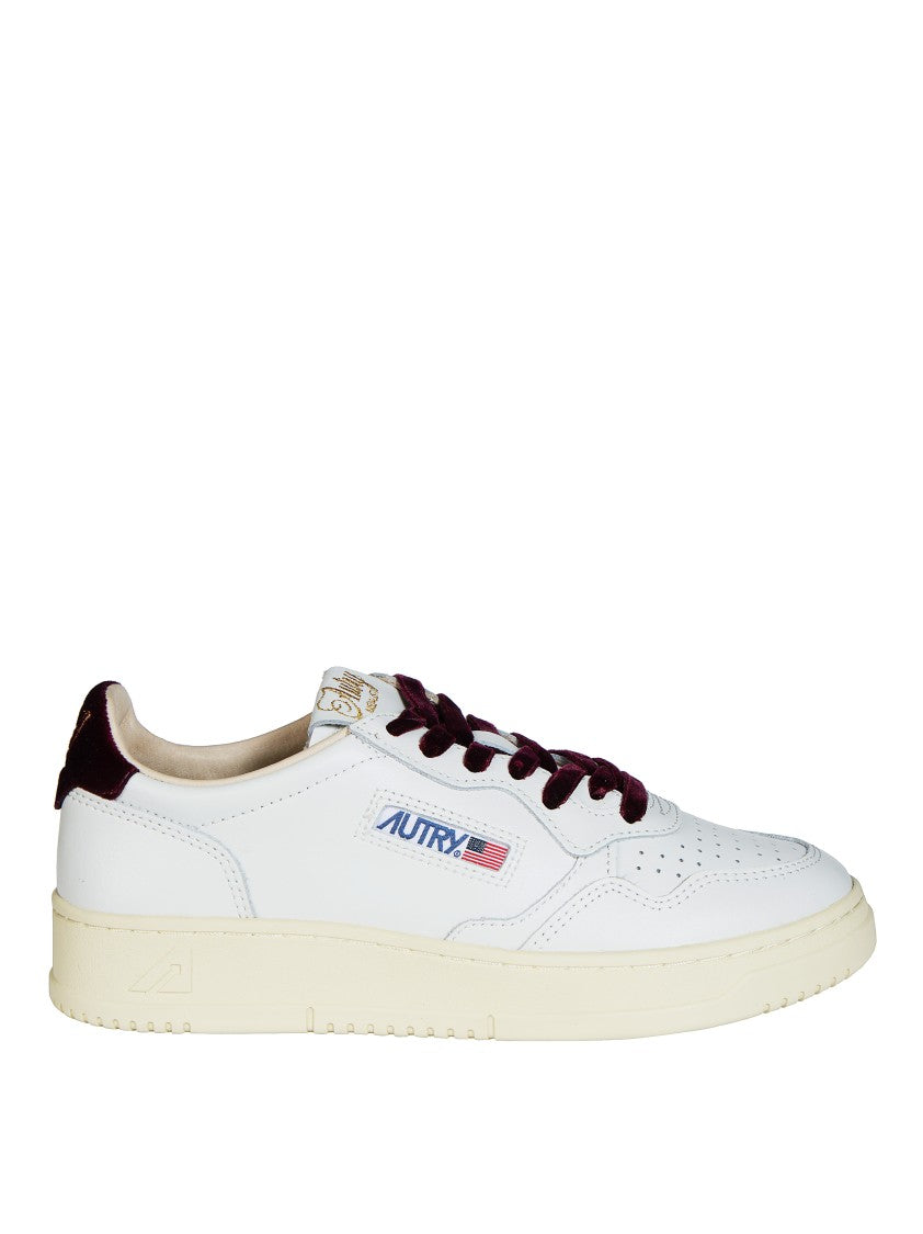 Autry White Medalist Low Leather Sneakers