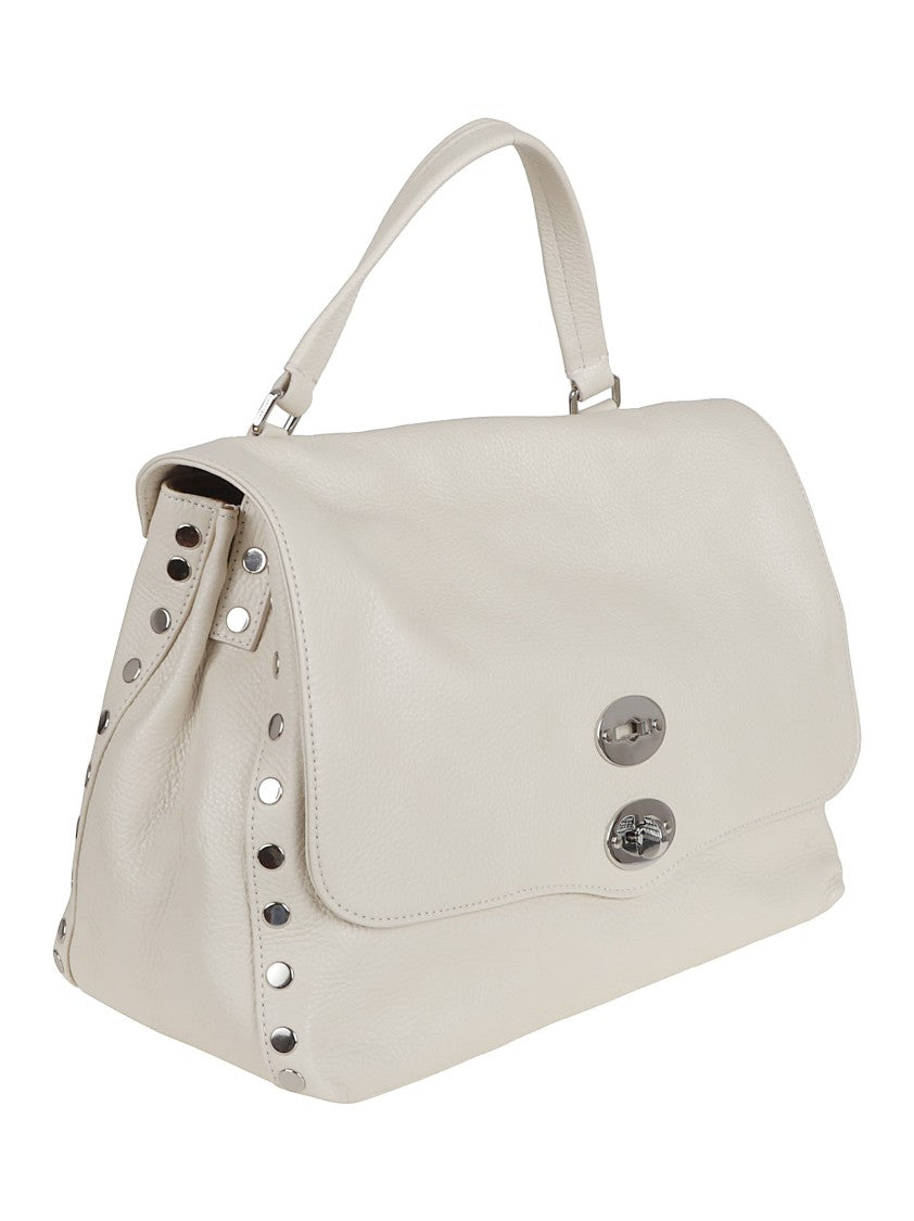 Zanellato Structured Nude Calfskin Shoulder Bag