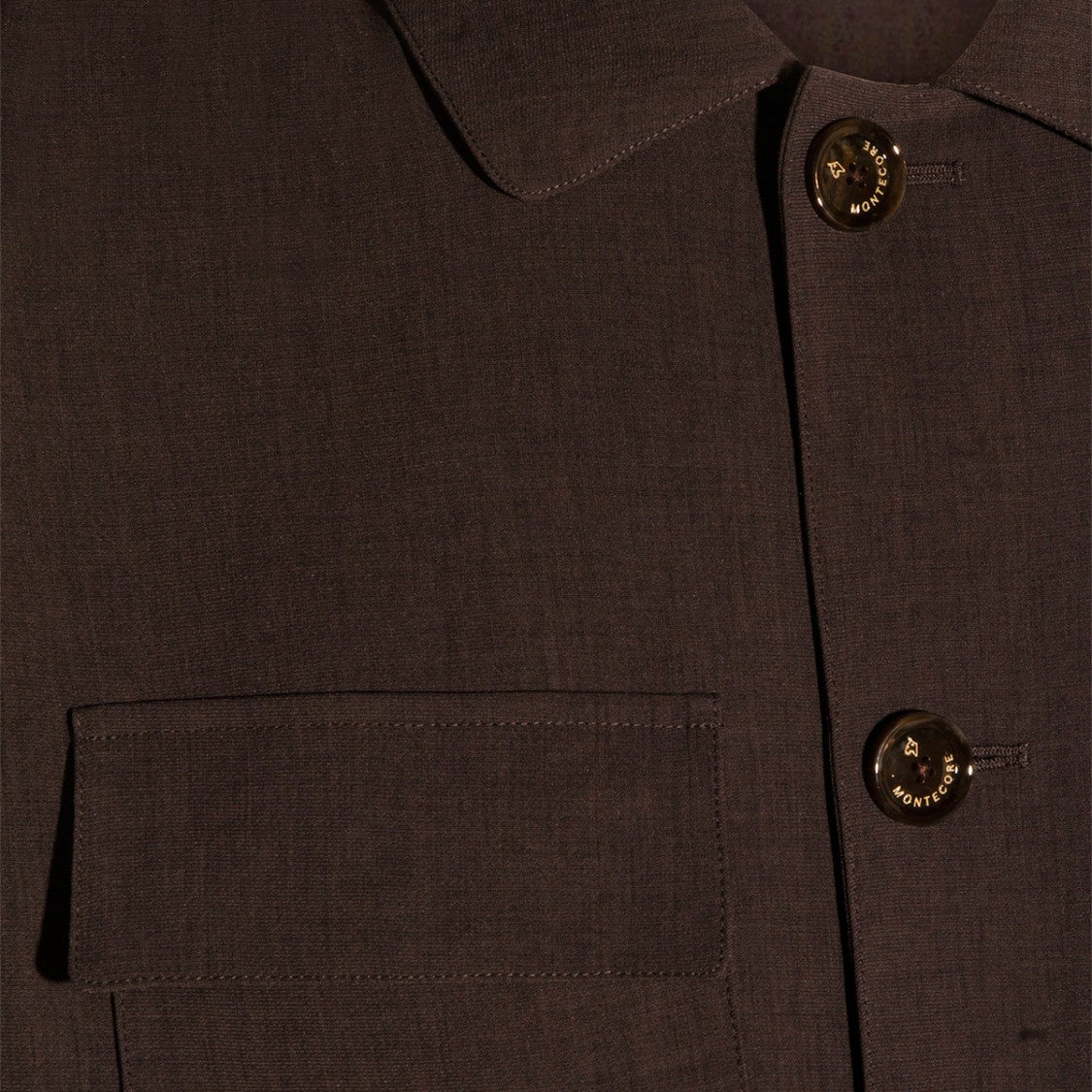 Montecore Button-Up Casual Jacket With Classic Collar