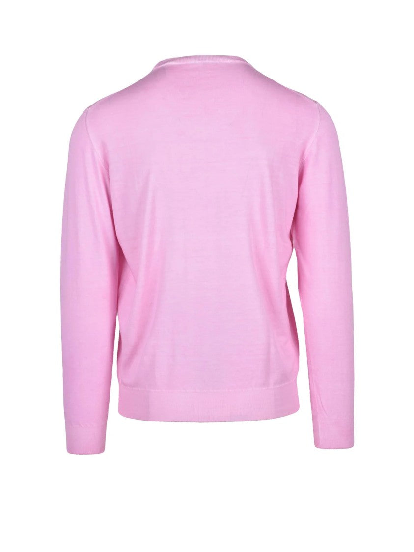 Kangra Pink Cotton Men Sweater