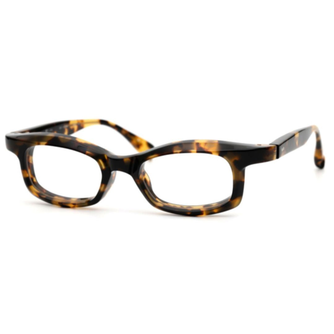 Factory900 Rf-044 Rectangular Tortoiseshell Eyeglasses With Bold Acetate Frame