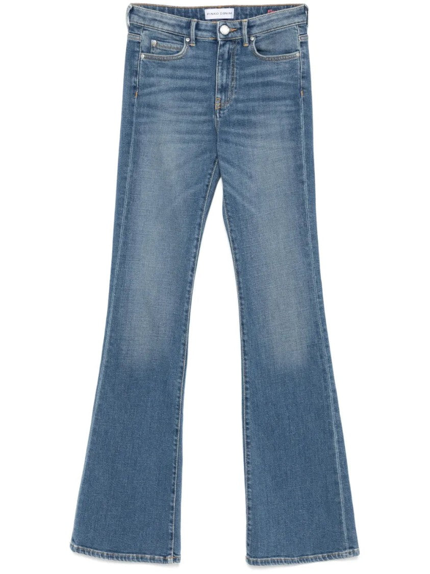 Pinko Straight Blue Denim Jeans