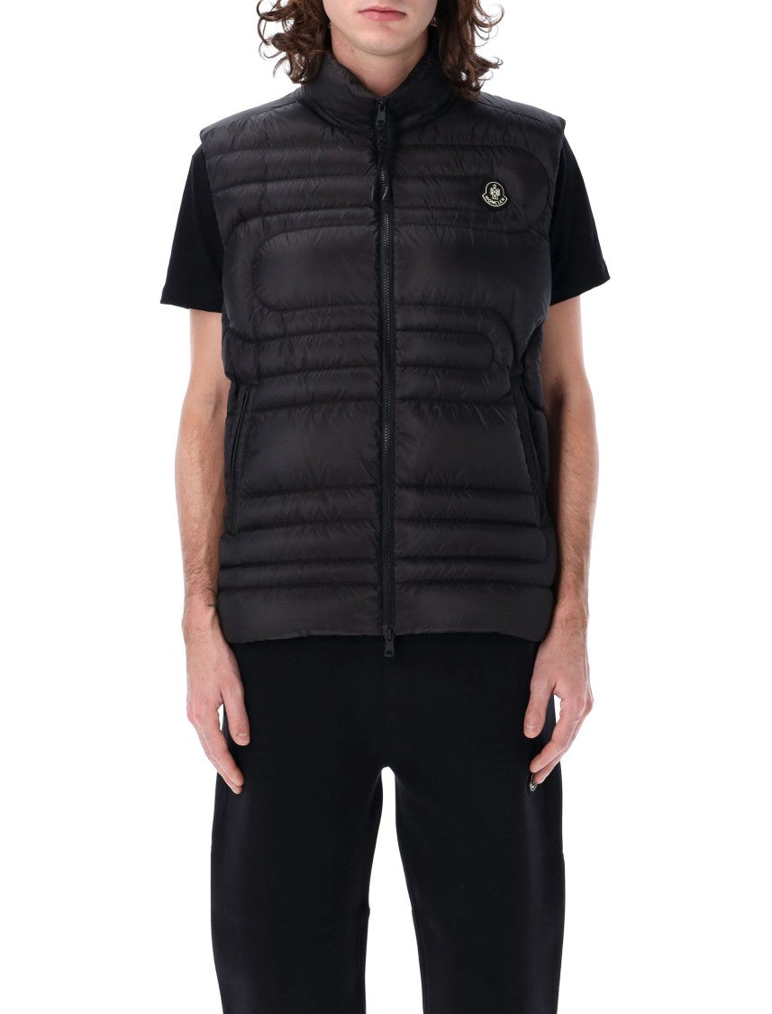 Moncler Emeishan Snake-Quilted Down Gilet