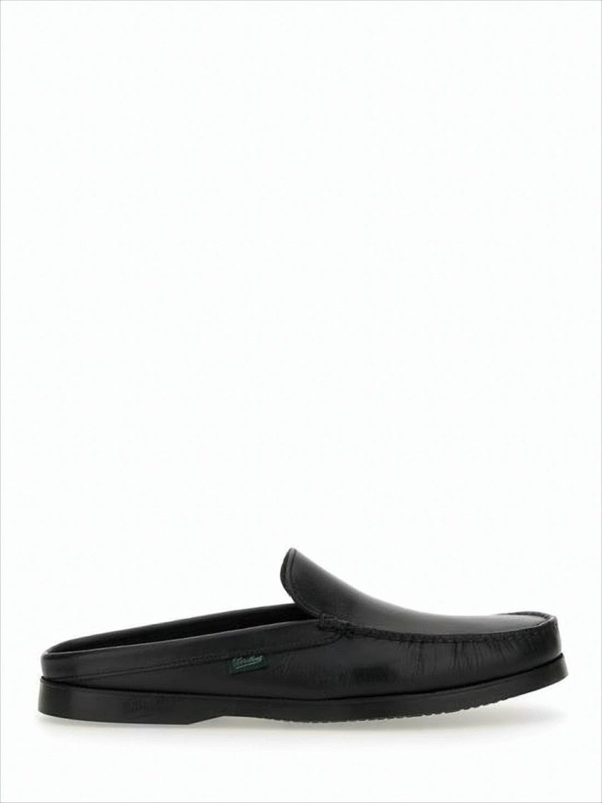 Paraboot Smooth Calf Leather Slip-On Loafers With Mule Silhouette