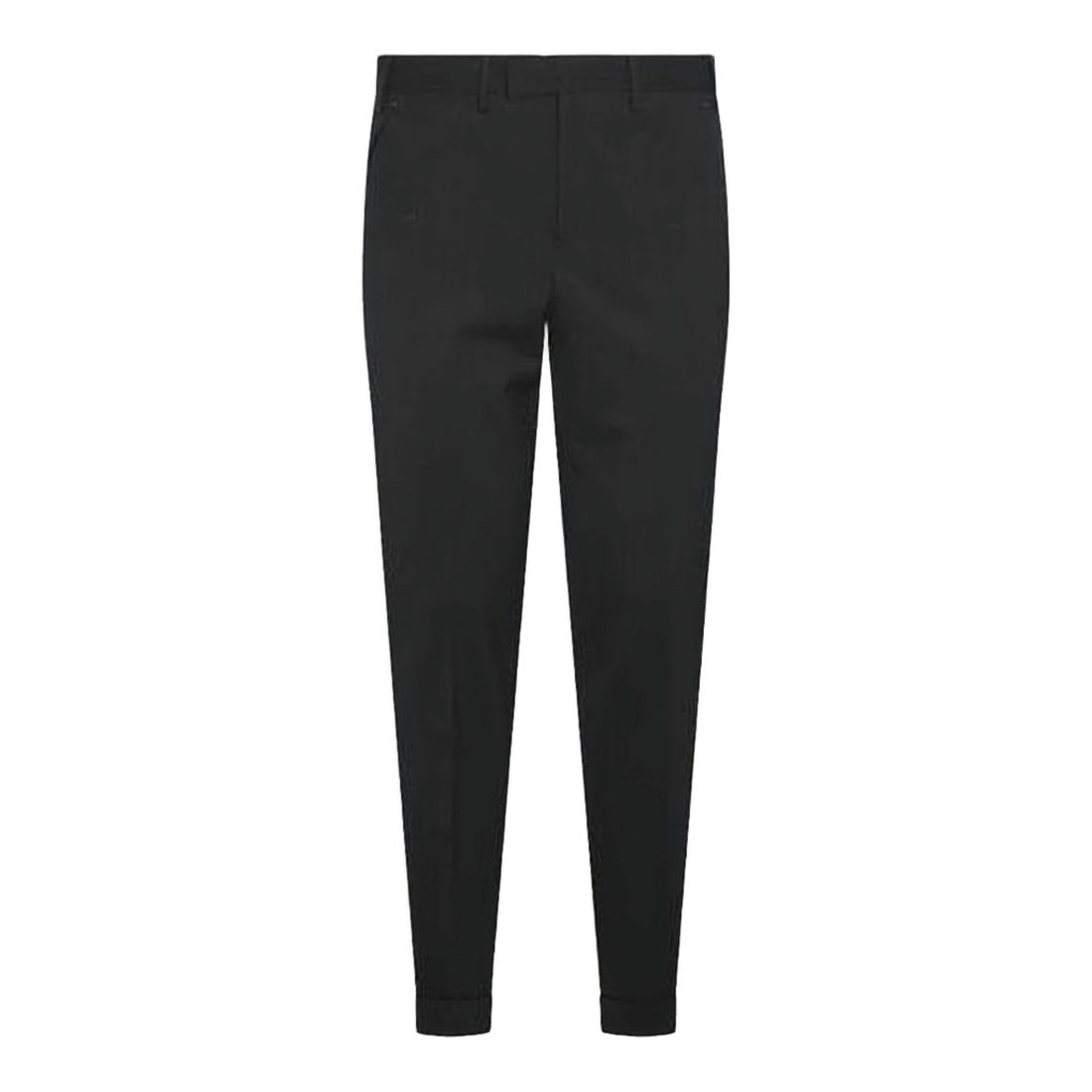 Pt Torino Slim-Fit Black Tailored Suit Pants