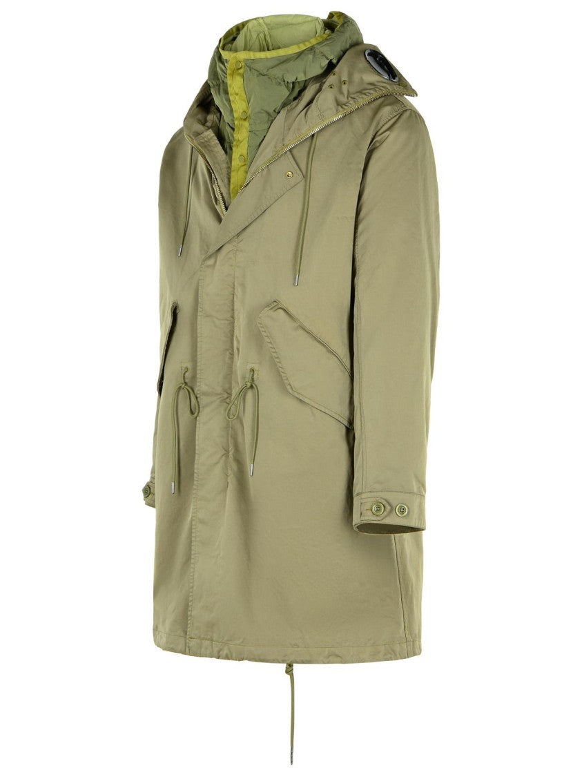 C.P. Company Green Polyester Blend Parka