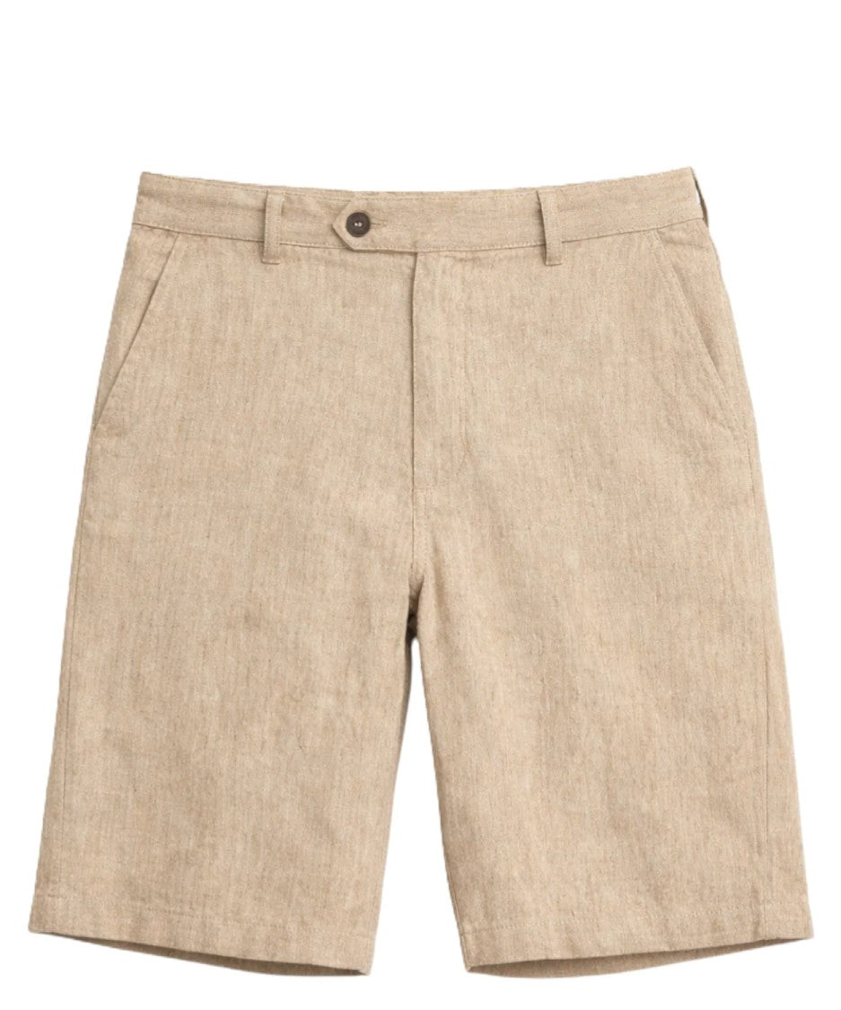 Mc2 Saint Barth Tailored Flat Front Shorts With Button Closure