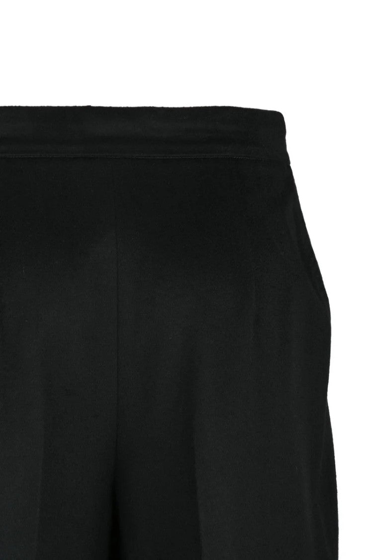 Max Mara Virgin Wool Trousers - Black