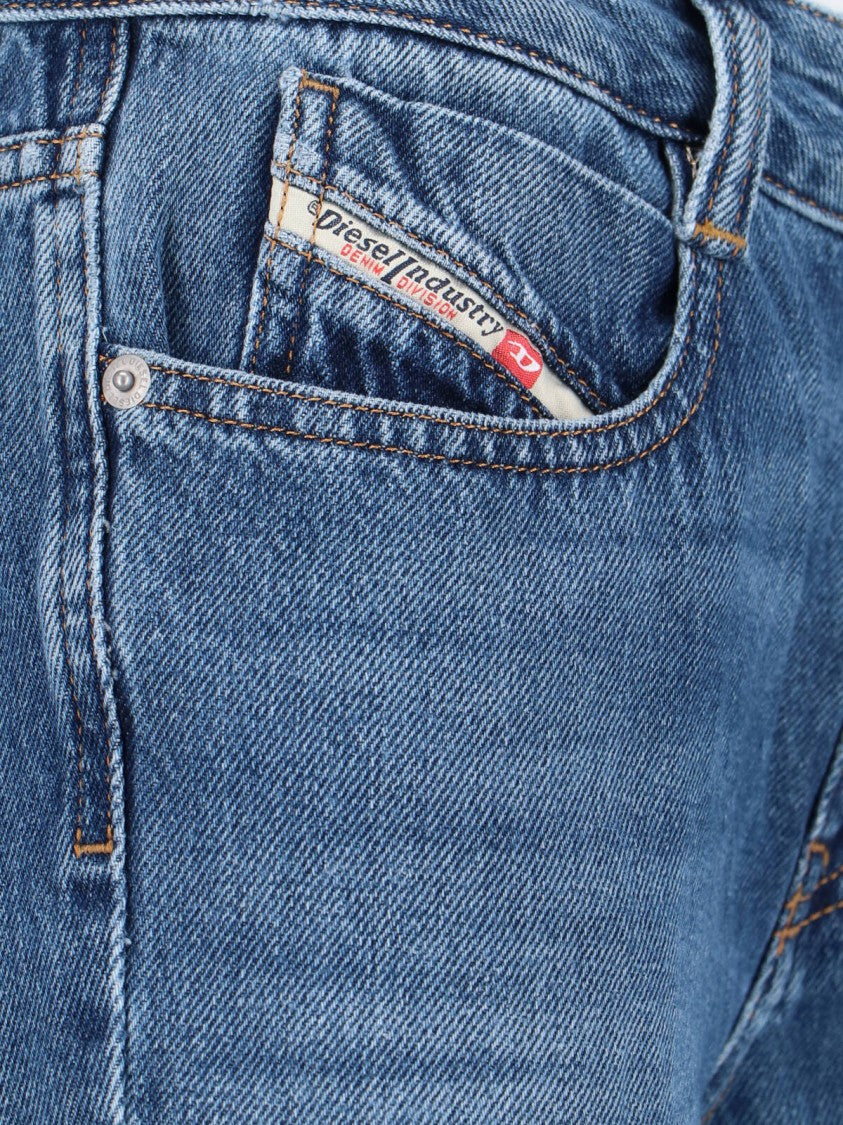 Diesel High-Waisted Flared Jeans With Vintage-Inspired Finish