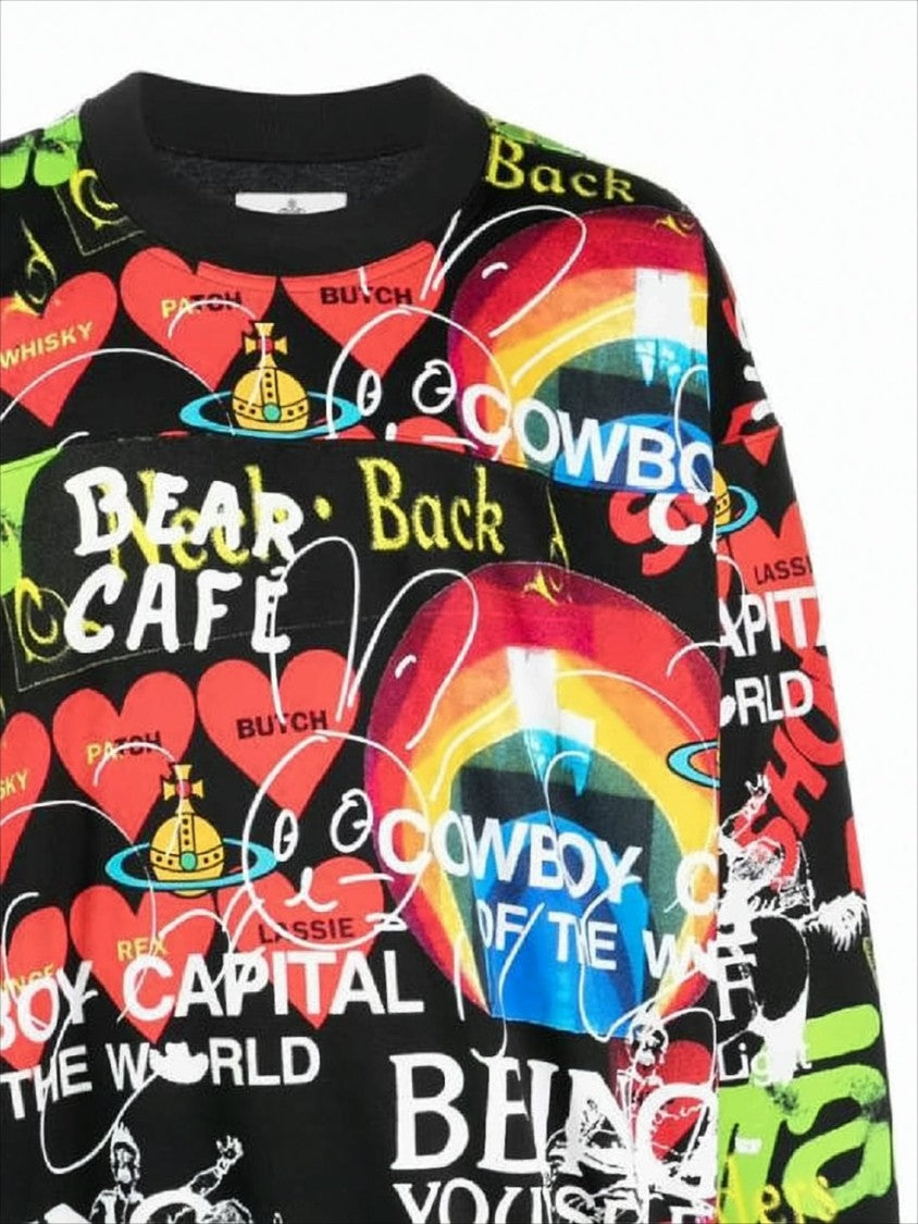 Vivienne Westwood Eclectic Long-Sleeve Sweatshirt With Graffiti-Inspired Design