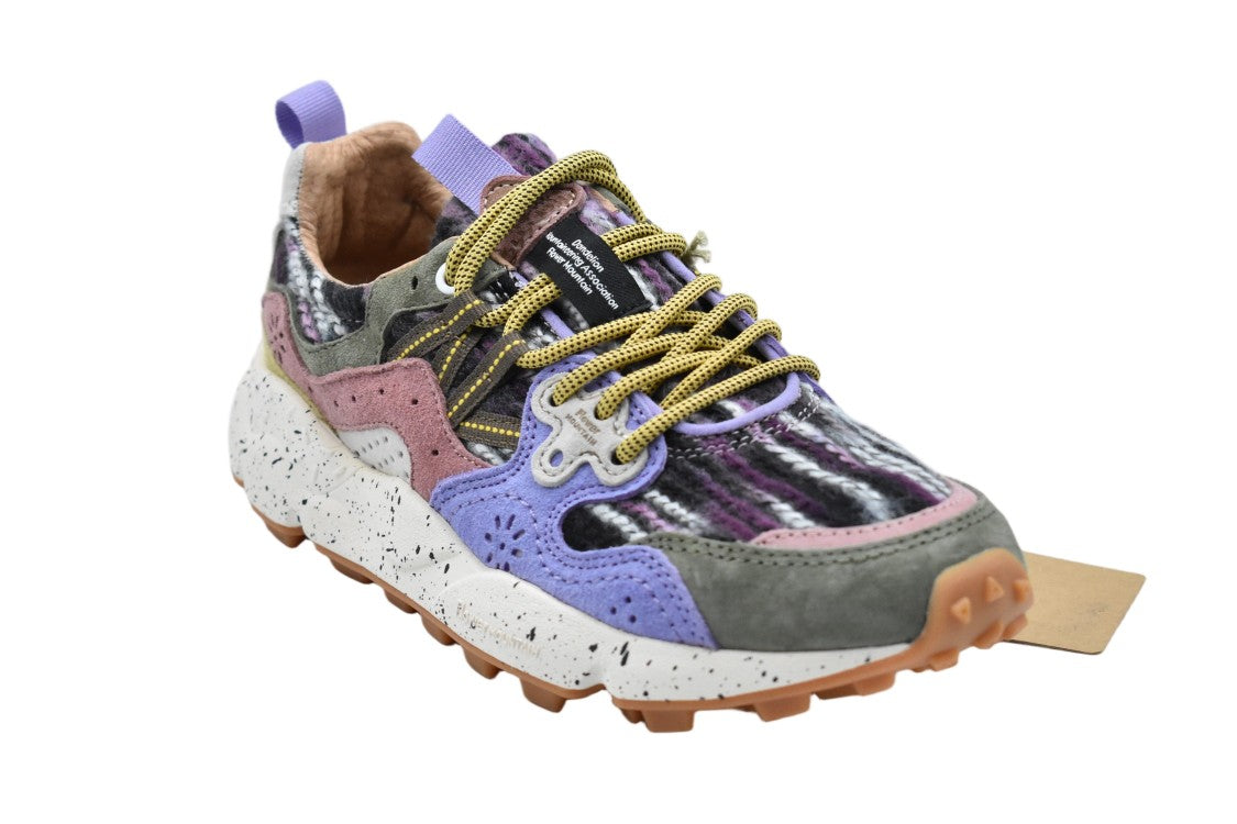 Flower Mountain Violet Laced Elegance Flat Shoes