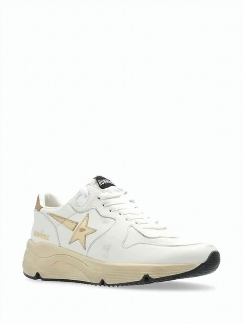 Golden Goose Napa Leather And Suede Sneakers With Metallic Accents