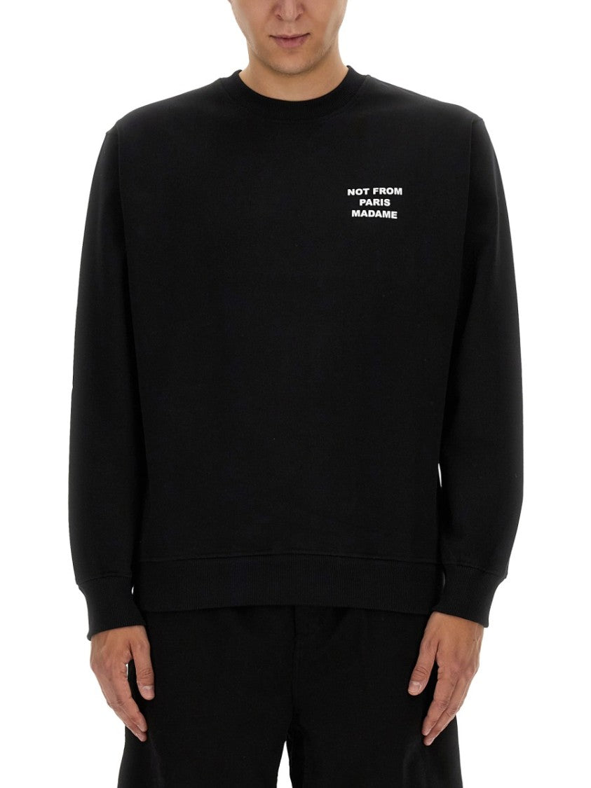 Drôle De Monsieur Slogan Not From Paris Sweatshirt
