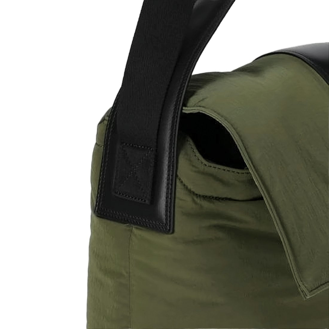 Jacquemus Structured Green Nylon Crossbody Bag