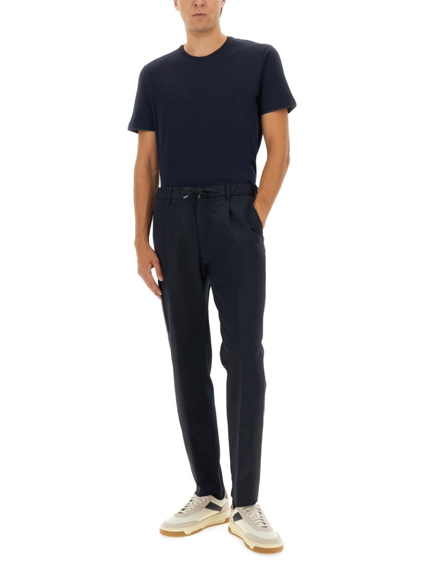 Herno Relaxed Fit Blue Cotton T-Shirt