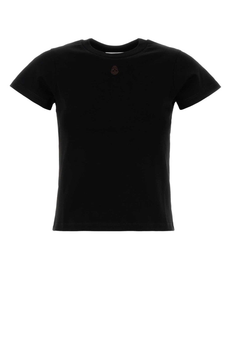 Alexander Mcqueen Black Cotton T-Shirt
