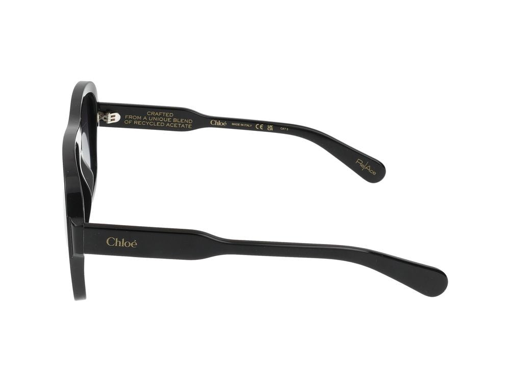 Chloé Black Ch0331s Acetate Oversized Square Frame Sunglasses
