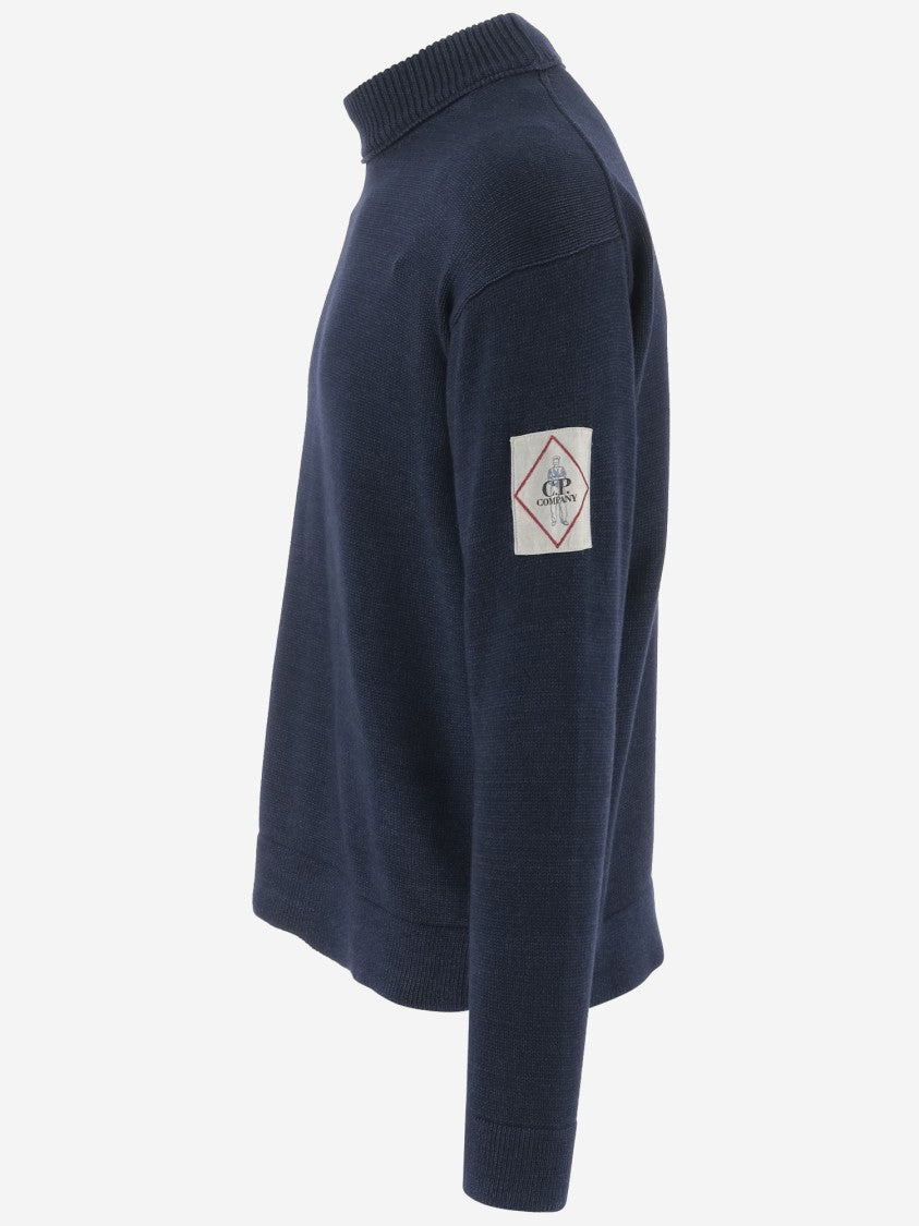 C.P. Company Cotton Logo Sweater