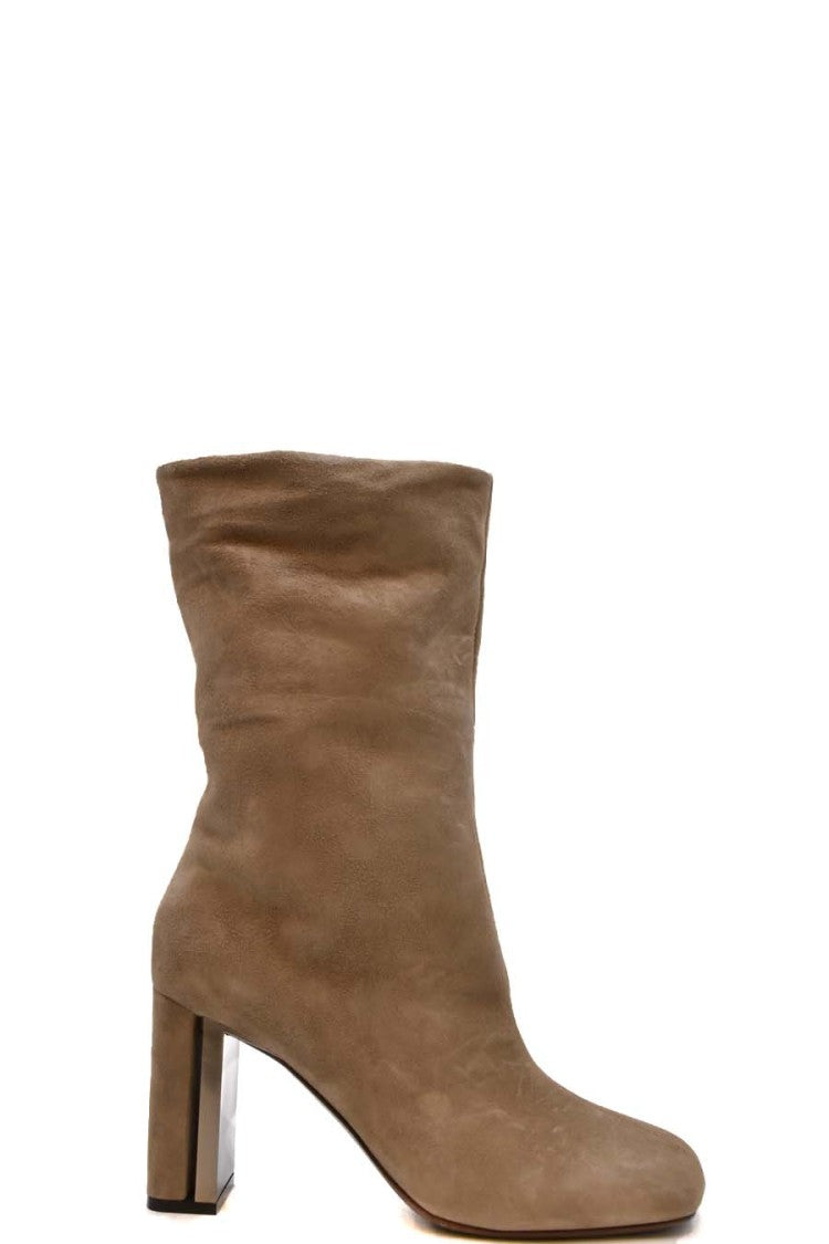 Vic Matié Taupe Suede Slouch Bootie