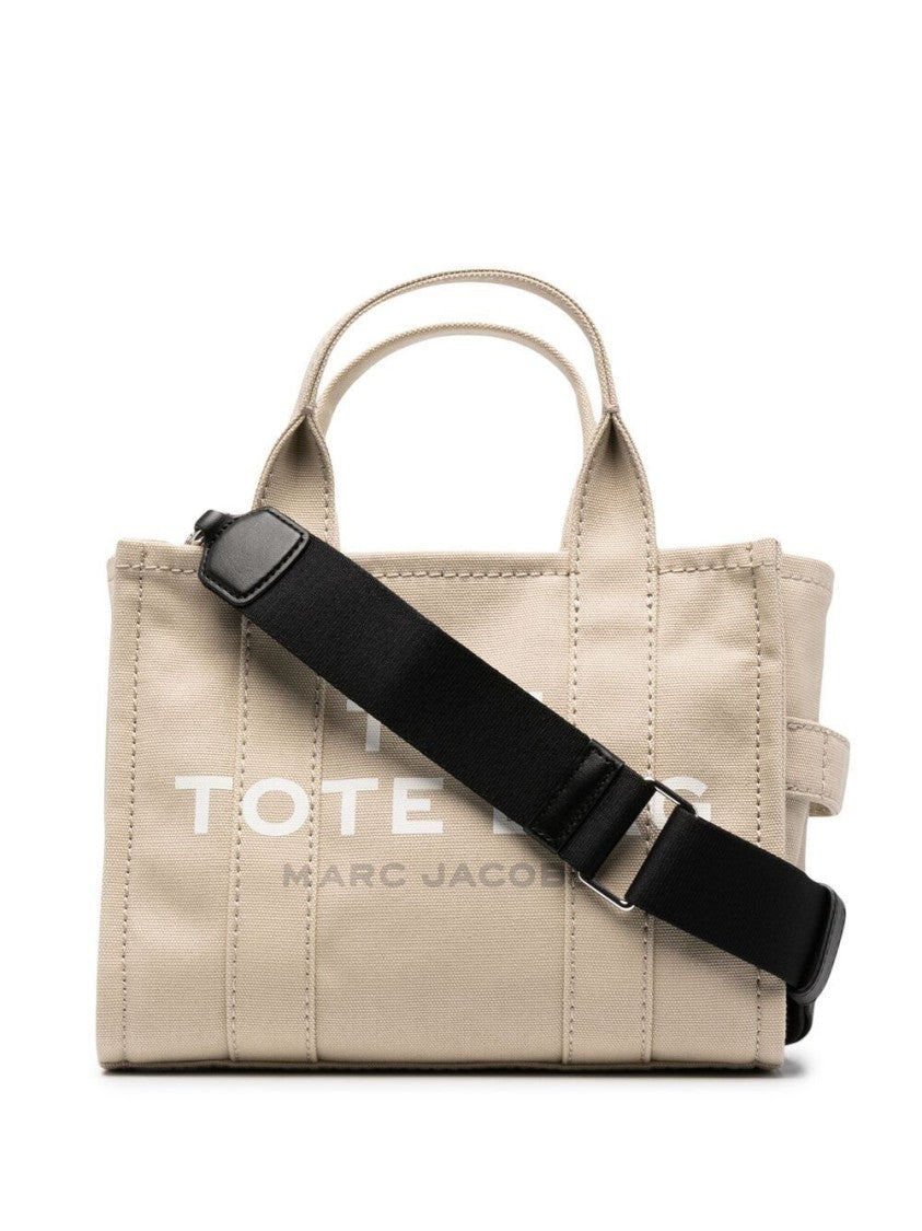 Marc Jacobs Compact Cotton Canvas Tote Bag With Logo Accents