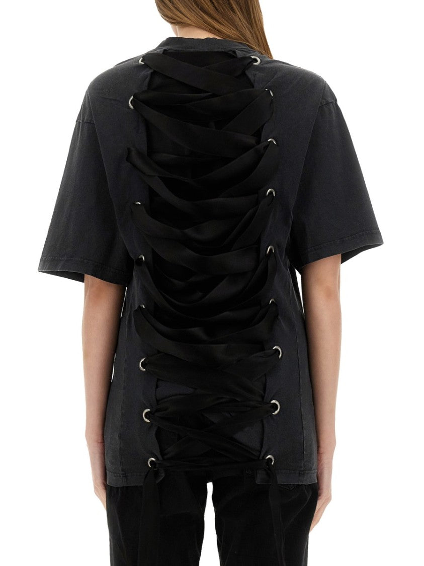 Balenciaga "Lace-Up" Cotton Shirt