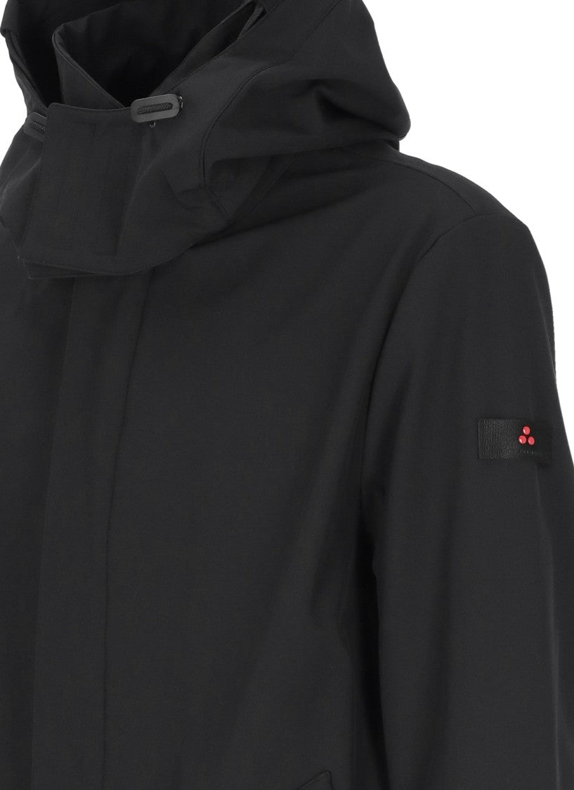 Peuterey Black Groff Hooded Padded Coat