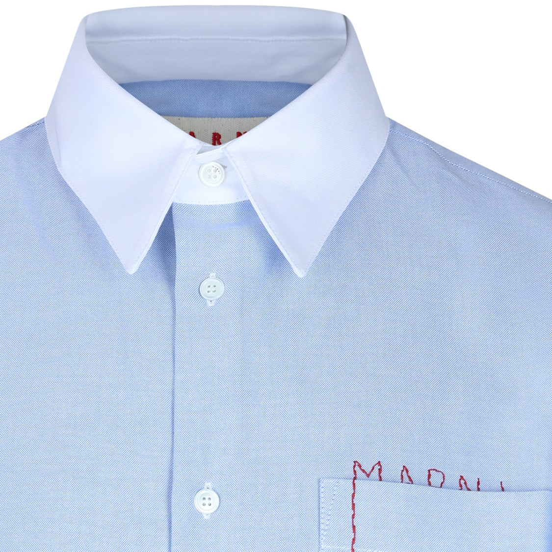 Marni Light Blue Shirt With Contrasting Sleeves