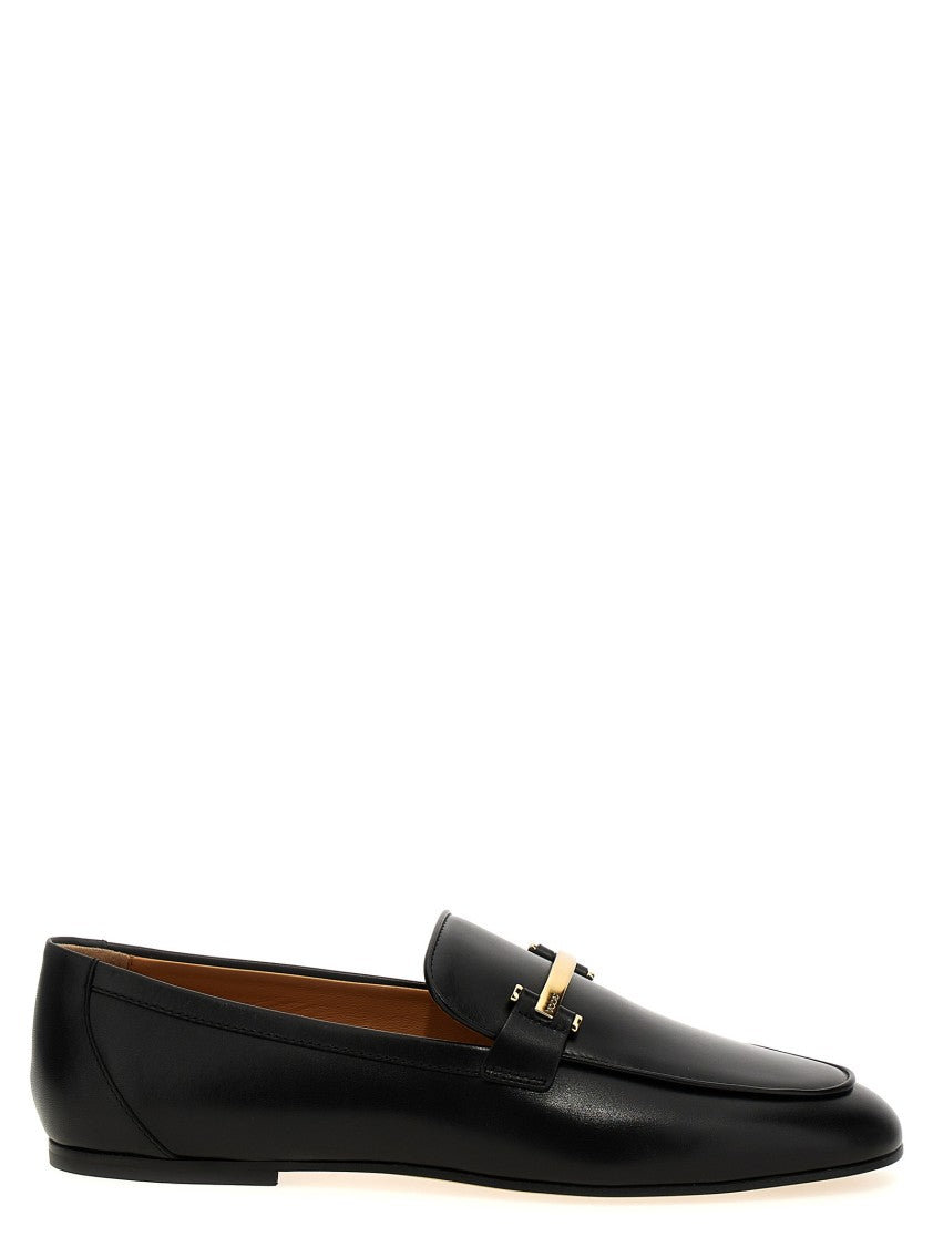 Tod's Horsebit Loafers With Metal Front Clamp And Smooth Leather Sole