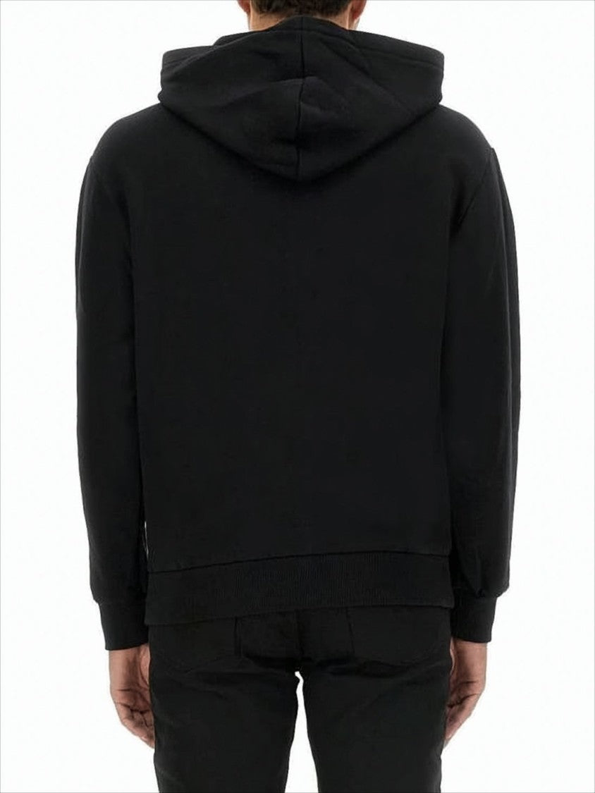 A.P.C. Relaxed-Fit Black Hoodie With Ribbed Cuffs