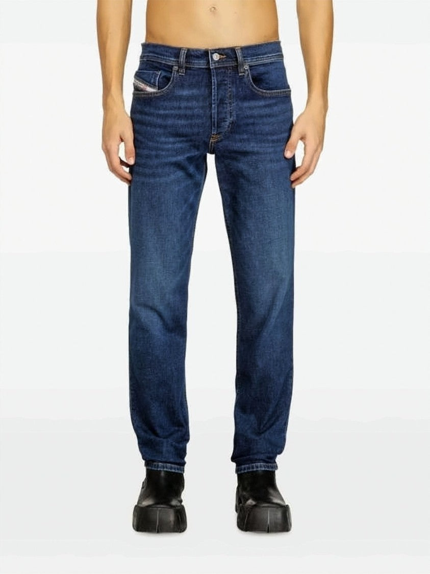 Diesel Straight-Leg Denim Pants With Subtle Fading And Five-Pocket Styling