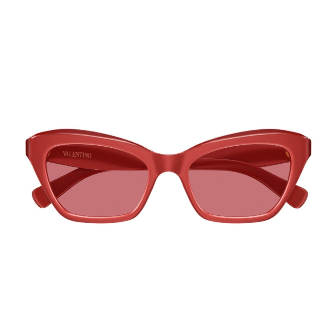Valentino Red Linea V Logo Recycled Acetate Cat-Eye Sunglasses