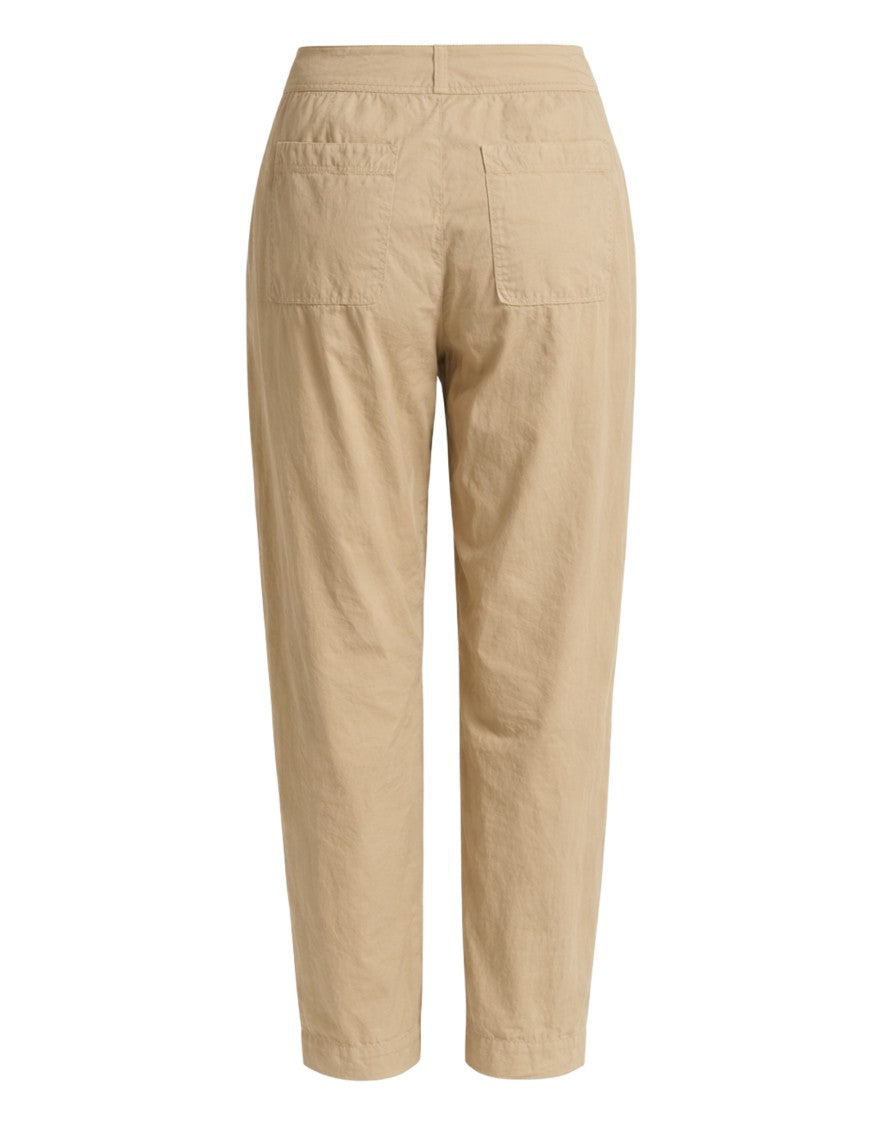 Transit Women’S Baggy Pants In Cotton Poplin Nut