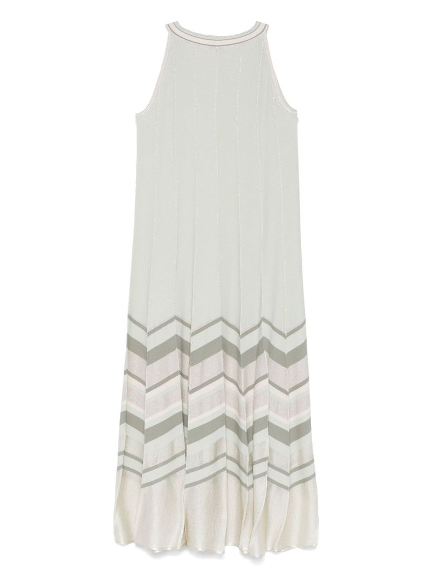 D. Exterior Mint Green Sleeveless Dress