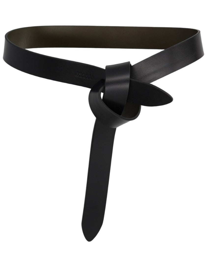 Isabel Marant Lecce Narrow Knot Cow Leather Belt