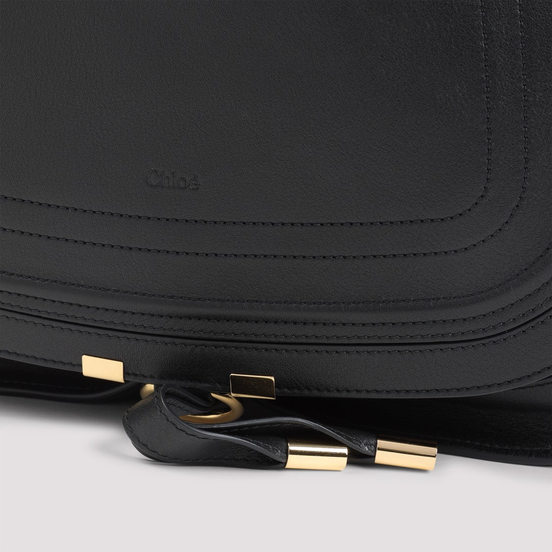 Chloé Black Calf Leather Marcie Bag