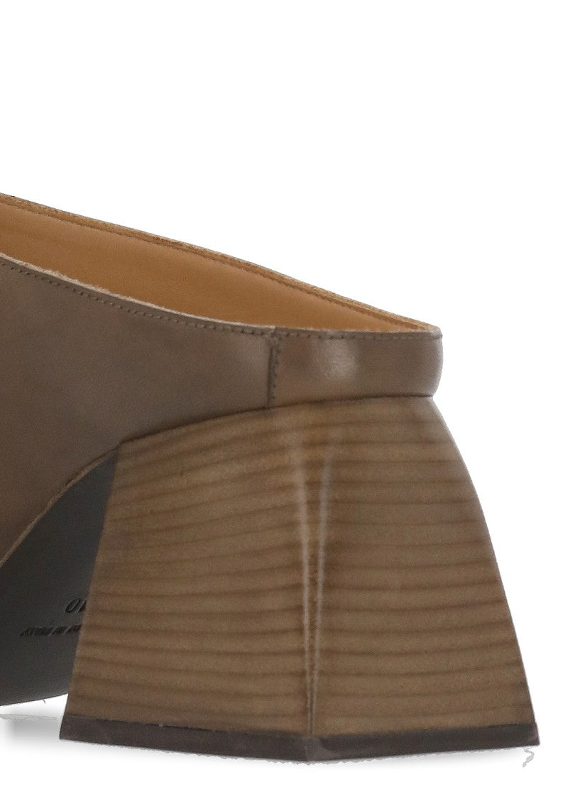 Uma Wang Leather Sabot