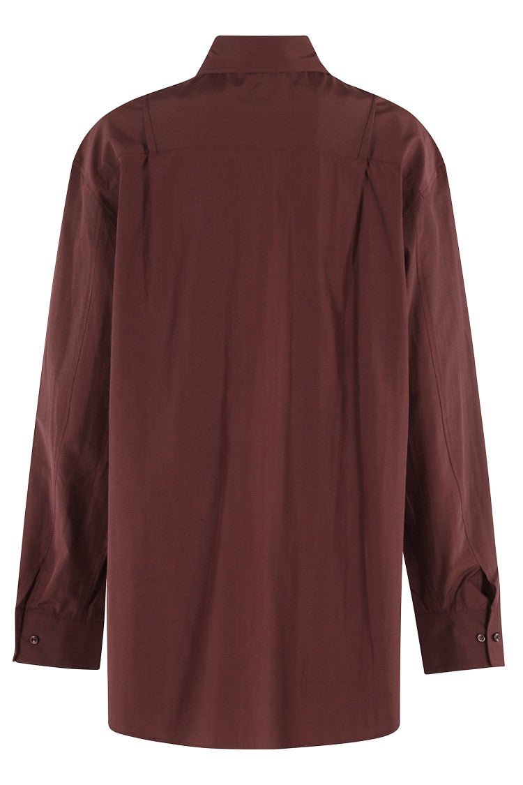 The Andamane Georgiana Oversized Cotton Taffeta Shirt