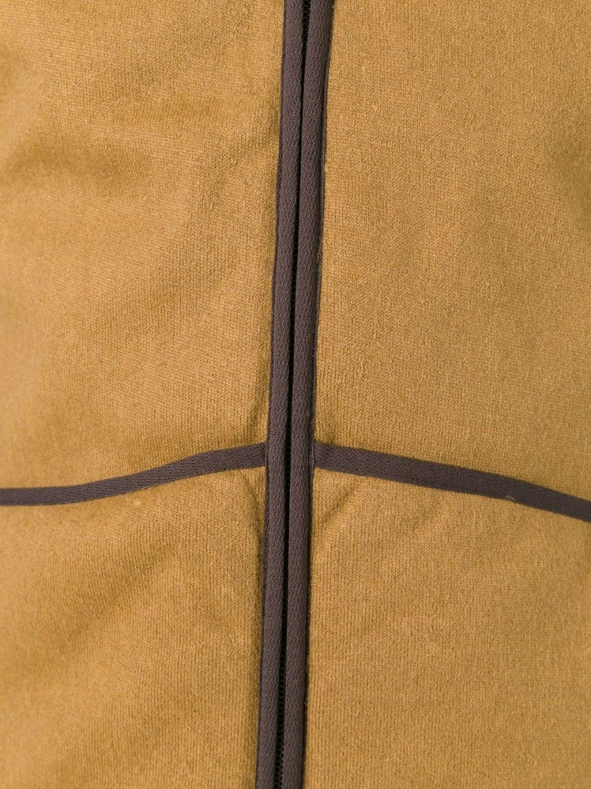 Barbour Sleeveless Tailored Jacket With Textured Fabric And Contrasting Trim