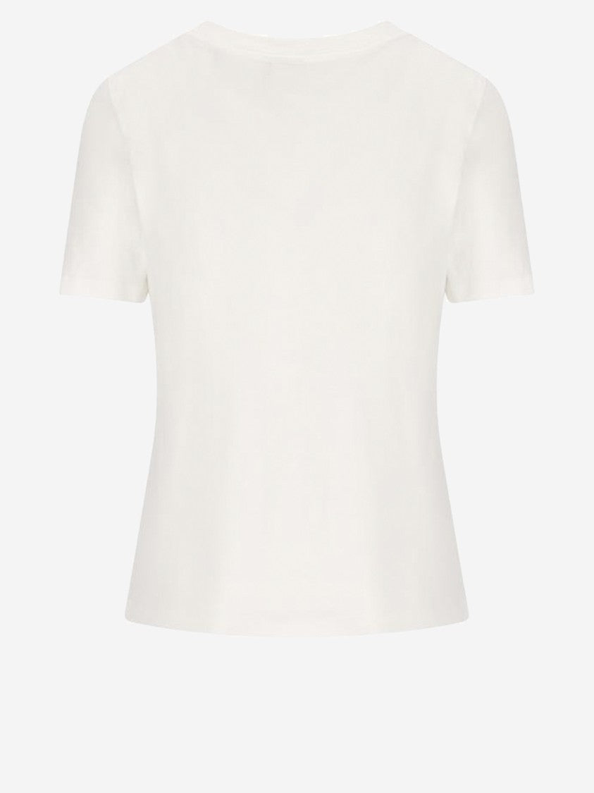 Chloé Cotton T-Shirt With Logo Print