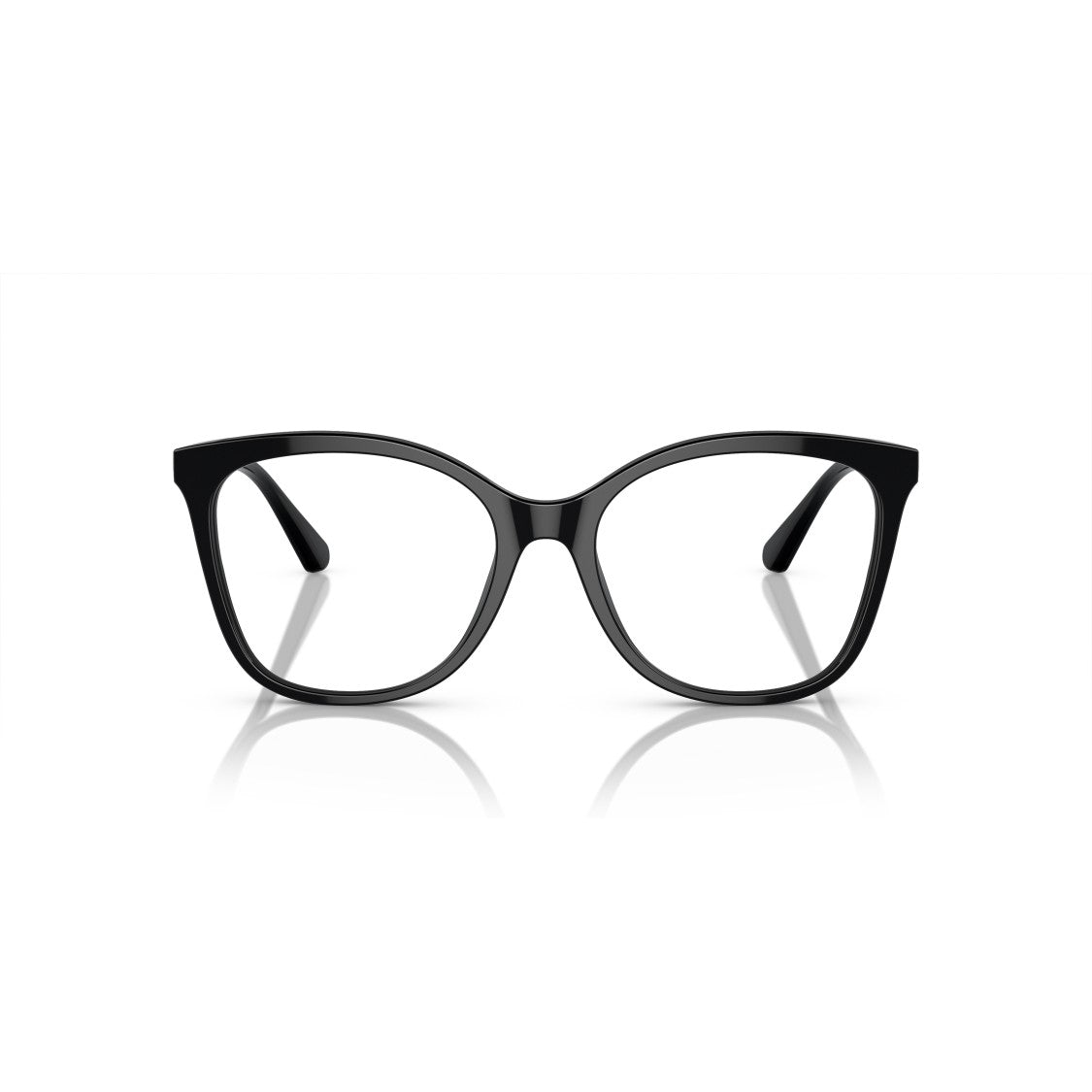 Emporio Armani Glossy Black Acetate Square Eyeglasses
