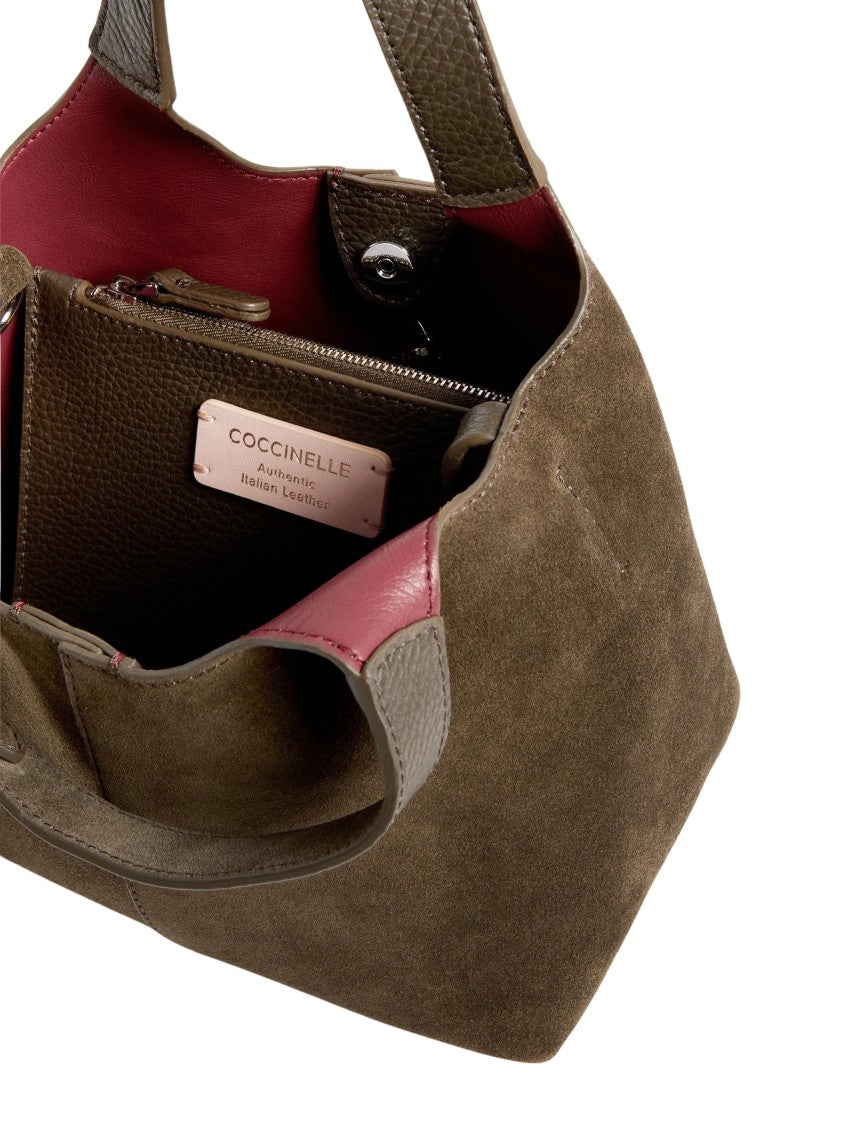 Coccinelle C-Easy Suede Brown Suede Handag