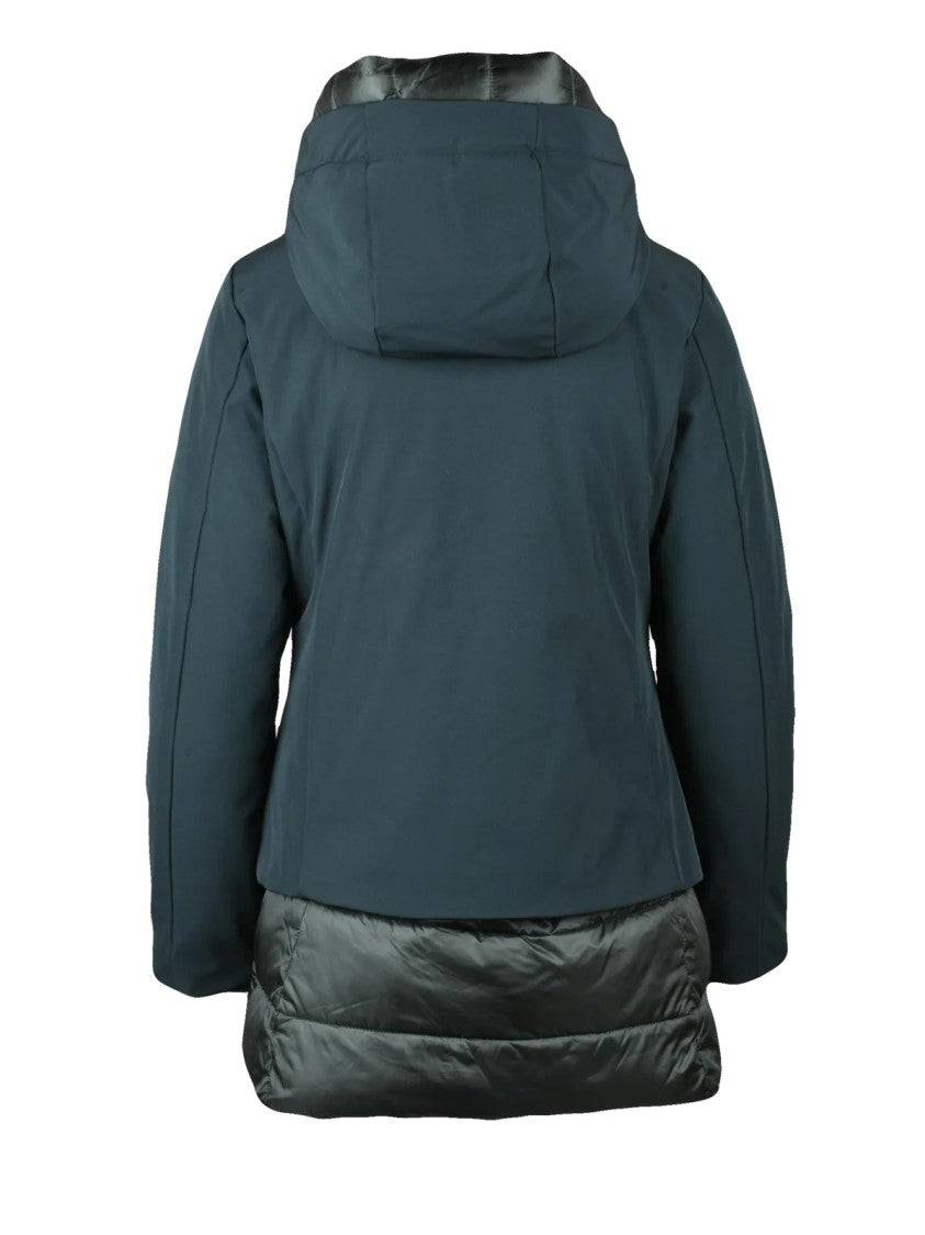 Bomboogie Slim-Fit Forest Green Short Jacket With Padded Hem