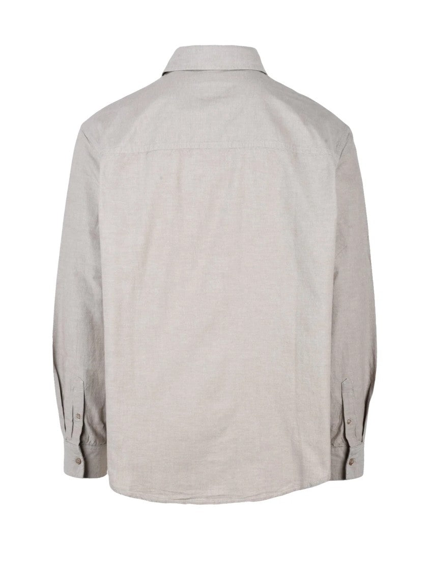 Calvin Klein Jeans Beige Relaxed Cotton Shirt