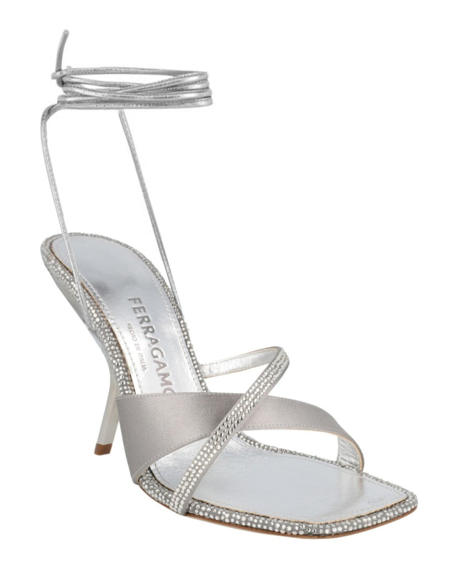 Ferragamo Allegra X5 Crystal Embellished Heels