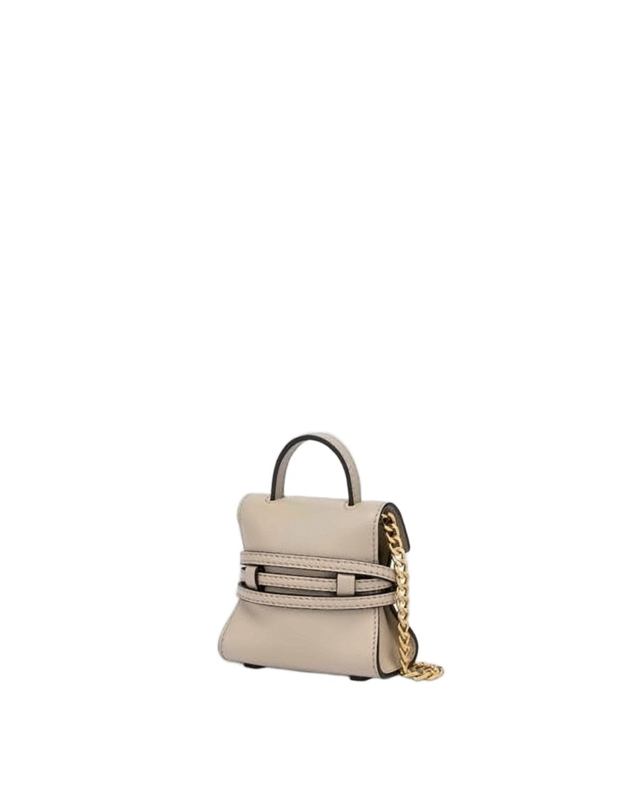 Moschino Structured Lambskin Leather Crossbody Bag